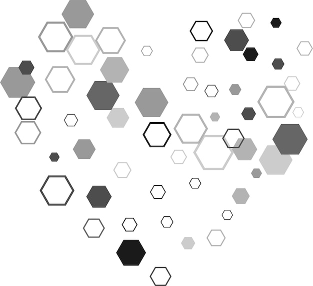 Kuusikulmio, kuusikulmainen rasterimainen mosaiikkisolutunnus tai -ikoni, liukuväri