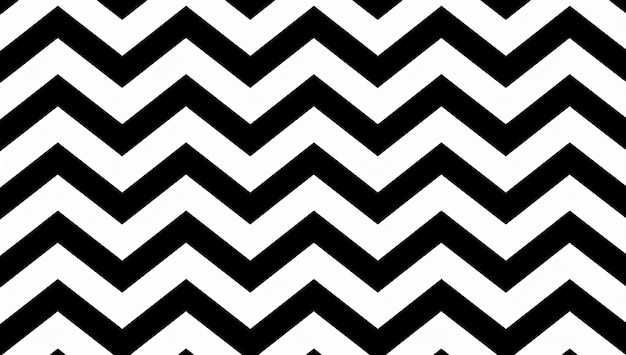 Lähikuva mustavalkoisesta chevron-kuviosta, jossa on terävät kärjet yläosassa ja suuri kontrasti