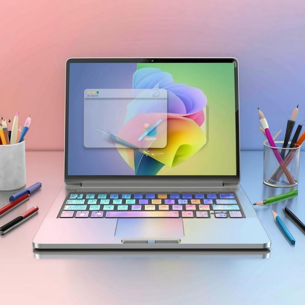 laptop illustration design