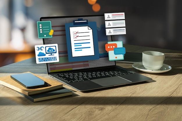 Liikemies työskentelee tietojen ja kaavioiden kanssa taulukkolaskentaohjelmissa online-analyysia varten Microsoft Excel -projektin hallintapaneelin digitaalisessa kirjanpidossa