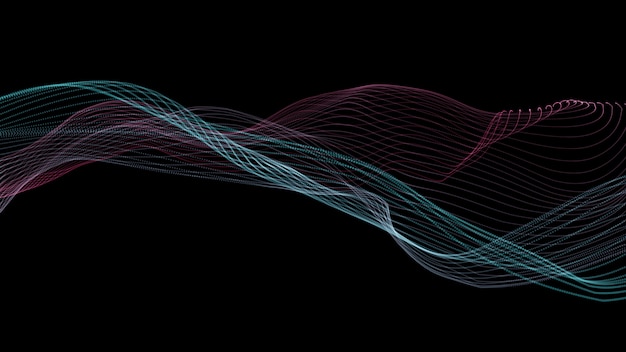 Lines Background. Abstract line. Striped pattern, Curve neon element. Dynamic backdrop. Presentation cover.