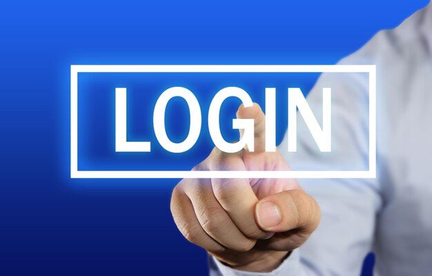 Login online membership concept