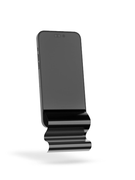 Long Scroll on white background