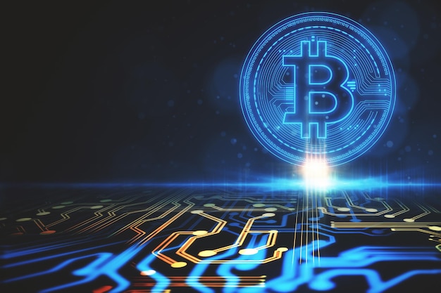 Luova bitcoin-taustakuva