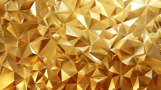 Luxury geometric golden triangles and squares texture background AI generated image