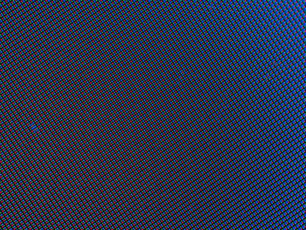 Macro of pixel per inch of smartphone display