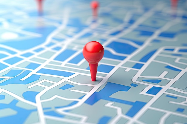 Map travel location Locator mark of map and location pin or navigation icon sign on 3D map