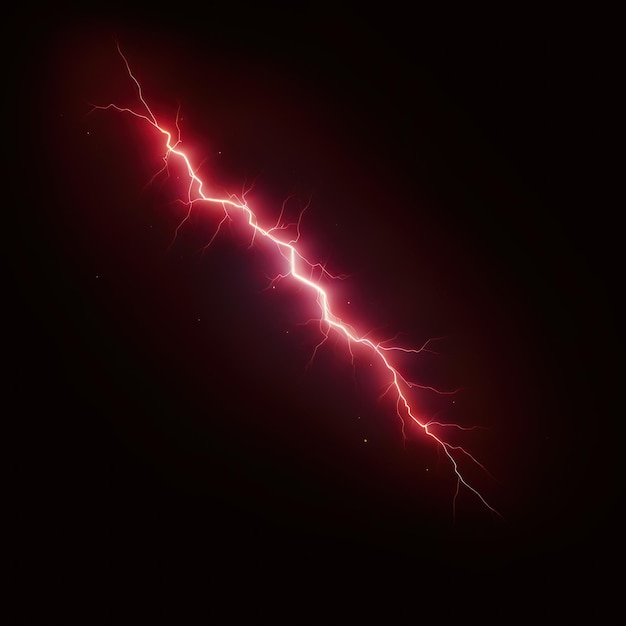 Maroon lightning isolated on a black background vector illustration glowing maroon electric flash th