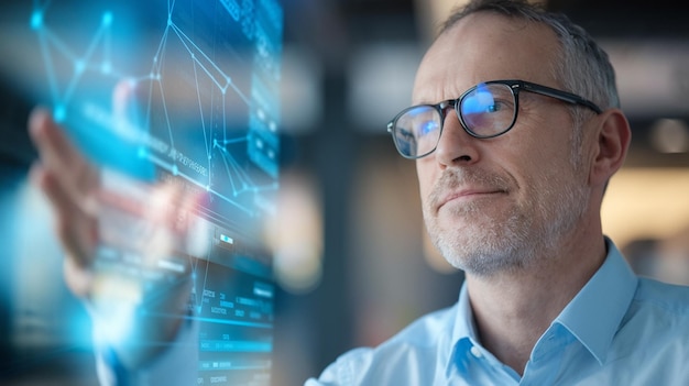 Martech marketing technology concept on virtual screen interface Network connection on online market
