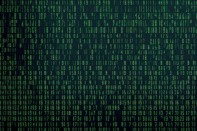 Matrix style binary code digital background