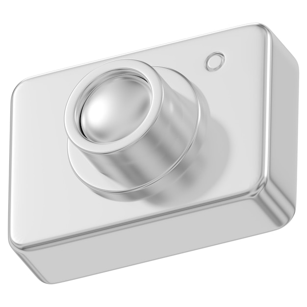Metallic camera png 3D device transparent background