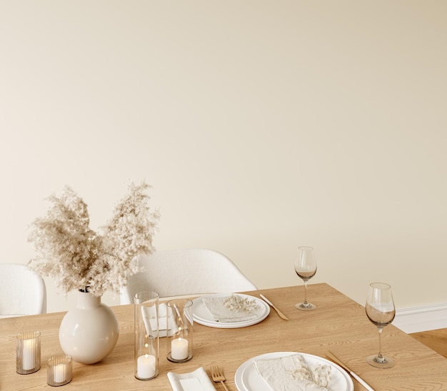 Minimalist Table Setting