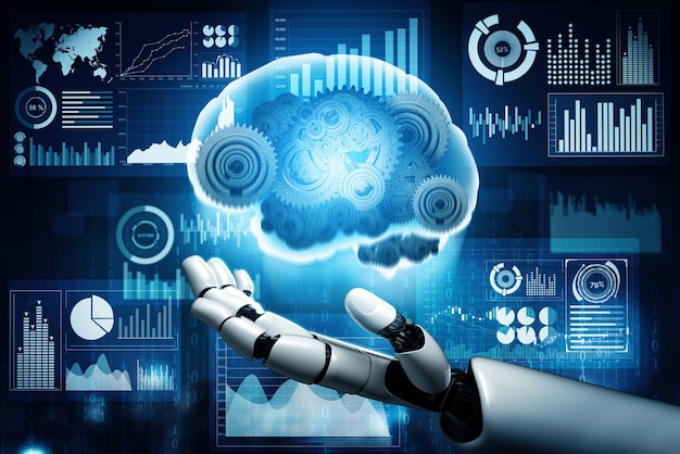 Mlb futuristic robot artificial intelligence concept
