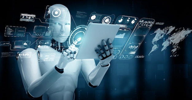 Mlb robot hominoid using tablet computer for big data analytic