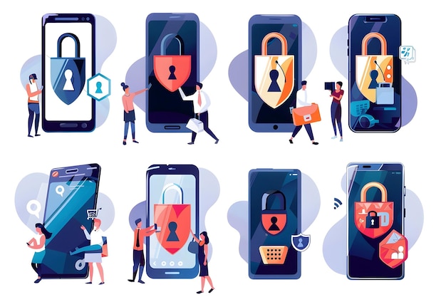 mobile lock icons