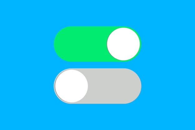 Mobile switch gray and green