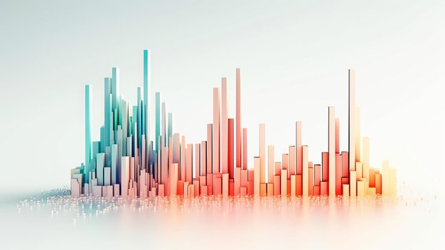 Modern charts stock market for web marketing design Fund trading concept Wealth concept Business marketing concept Stock exchange trade