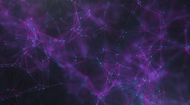 Modern network connection with plexus design