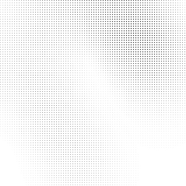 Monochrome gradient halftone dots background Abstract small grunge dots on white background