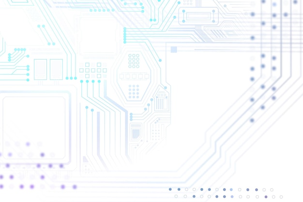 motherboard circuit technology background png in blue