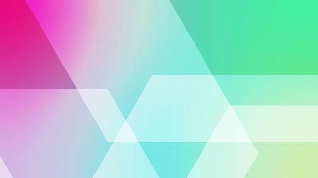 multicolor hexagon colour gradient background