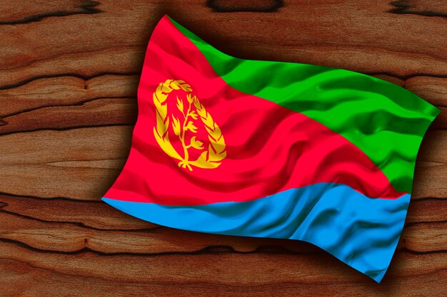 national flag of eritrea background with flag of eritrea