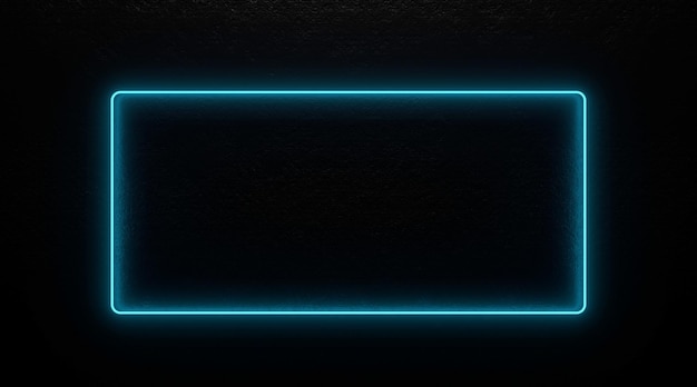 Neon frame with dark texture background