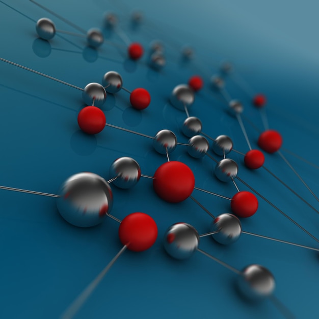 Network concept connection background