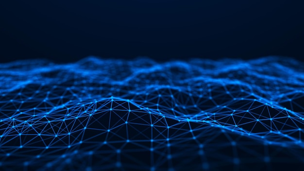 Network connection structure Abstract technology background Science background Big data digital background 3d rendering