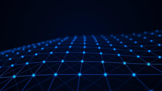 Network connection structure Abstract technology background Science background Big data digital background 3d rendering