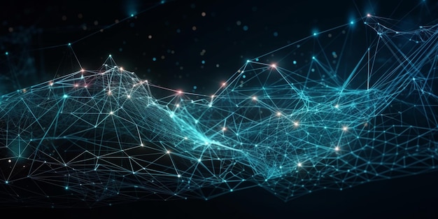 network mesh wire digital technology background
