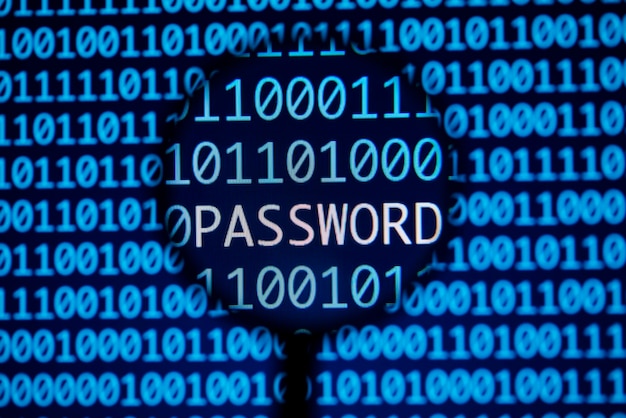 Online password security concept