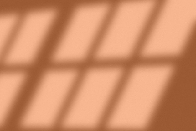 Organic drop window shadow on a Peach Fuzz color wall Overlay effect for photo