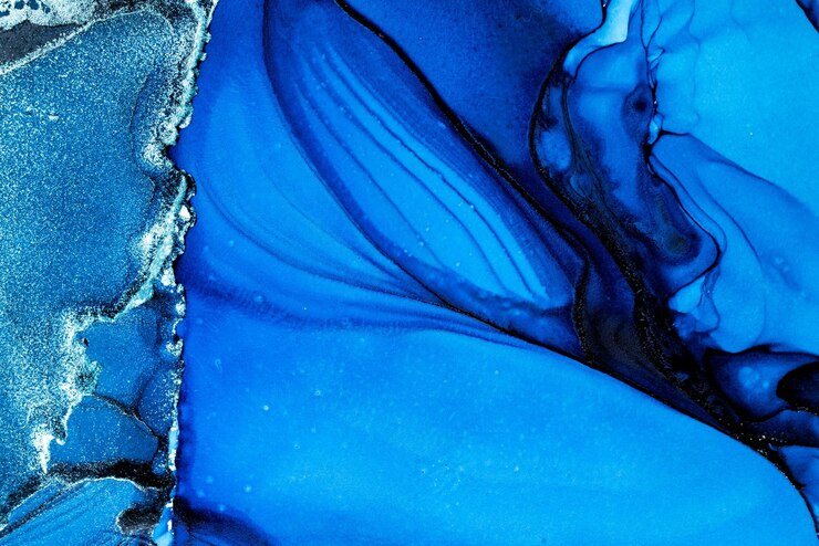 Kuva original artwork photo of marble ink abstract art high resolution photograph from exemplary original painting abstract painting was painted on hq paper texture to create smooth marbling pattern