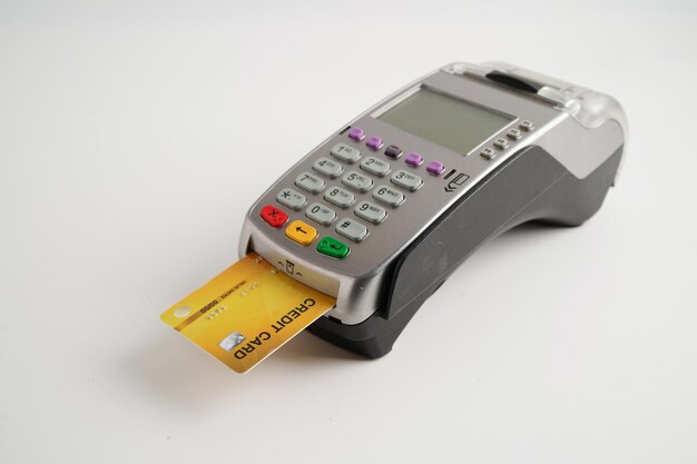 payment pos terminal for finance and shopping business and technology