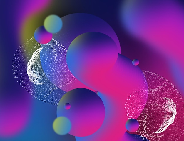 photo abstract fluid shapes background