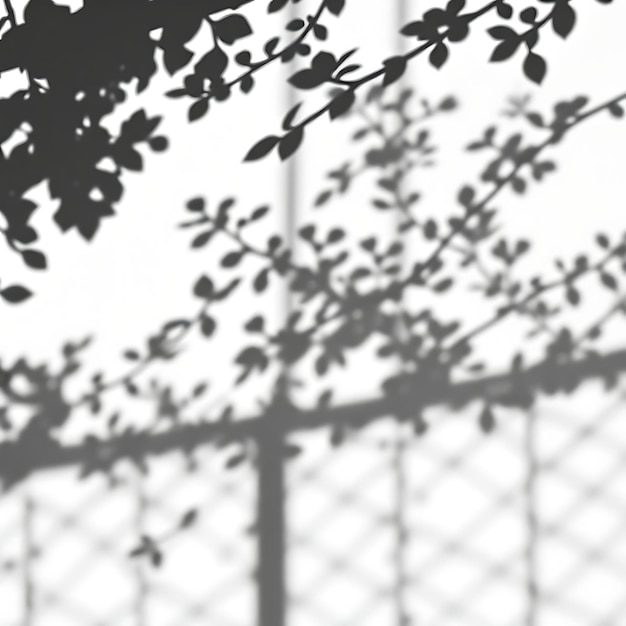 photo of shaded trellis shadow casting diamond patterns soft diffused edges blend into the backgro