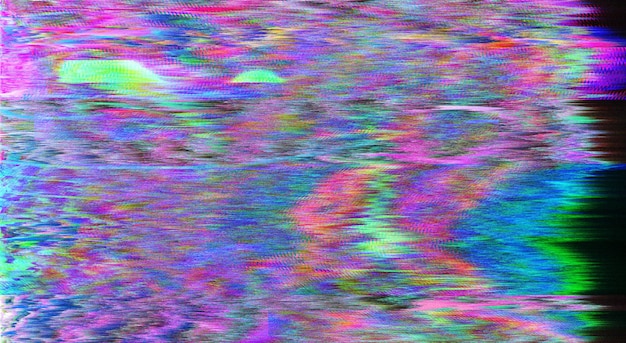 Photo video damage broadcasting error teal blue glitch pattern layer