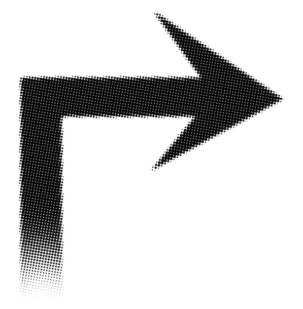 PNG Arrow halftone design transparent background