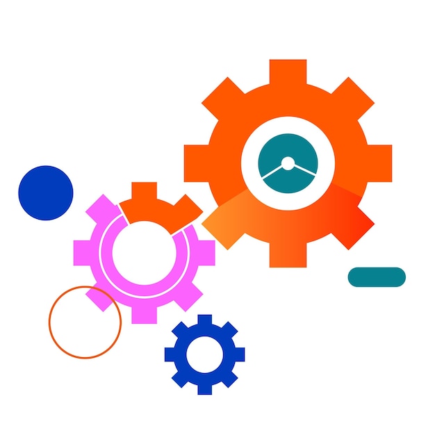 Png colorful system design element transparent background