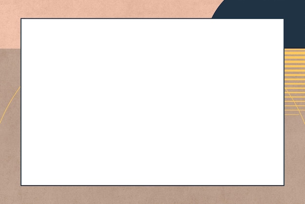 Png empty frame minimalist aesthetics with dull colors