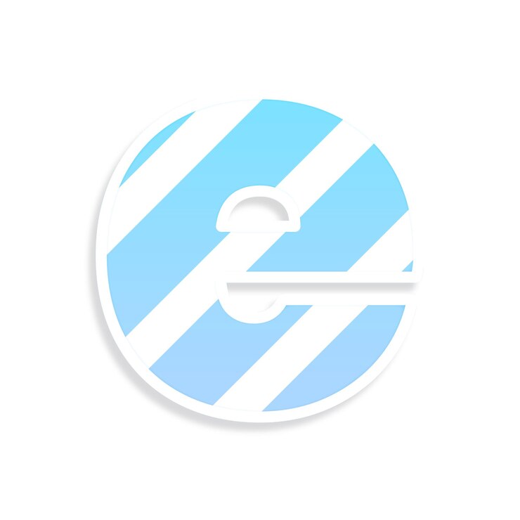 Kuva png letter e pastel gradient