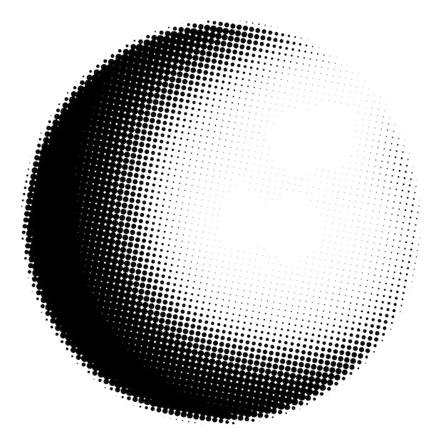 PNG Round halftone shape transparent background