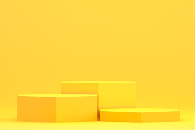 Podium minimal or product stand for cosmetic product presentation