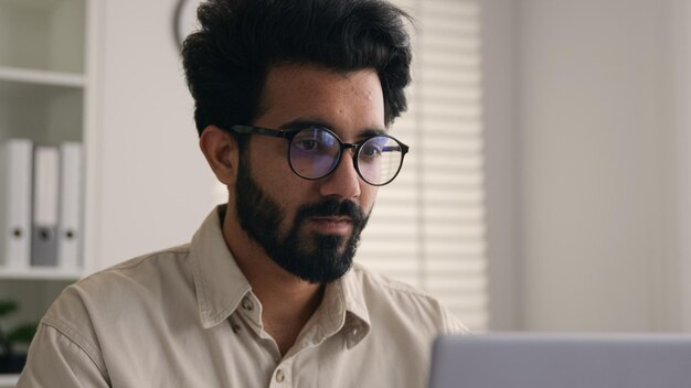 Professional ceo specialist indian businessman arabian muslim man smile toothy employee executive