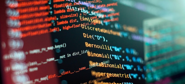 programming and coding technologies Developer working on web
