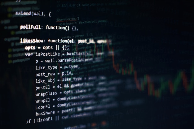 Project managers work new idea. WWW software development. Mobile app developer. Innovative startup project. Website programming code. IT business.