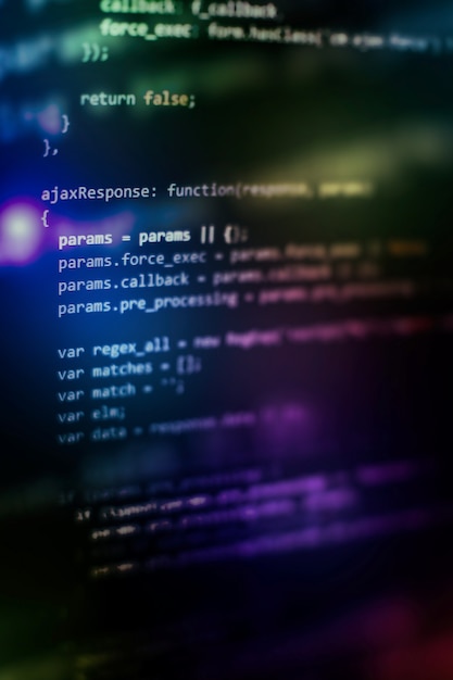 Project managers work new idea. WWW software development. Mobile app developer. Innovative startup project. Website programming code. IT business.