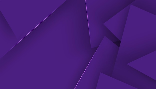 purple geometric shapes gradients overlapping triangles and shadows with glowing lines purple bg