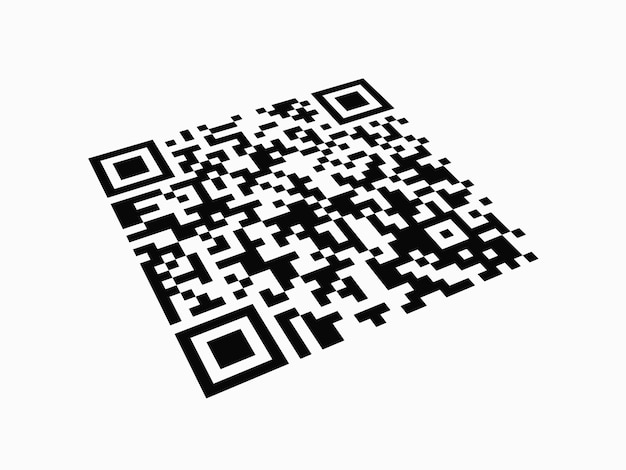 QR Code on white